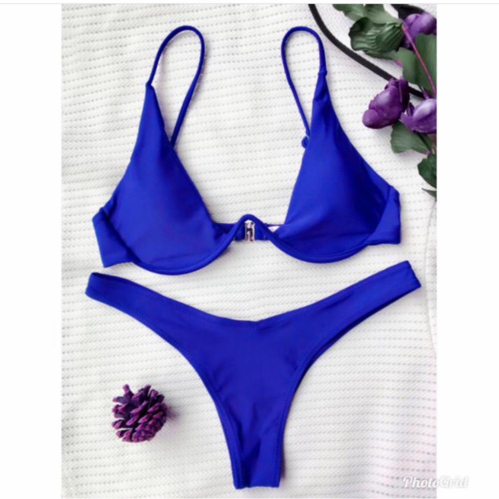 Blue bathing suit